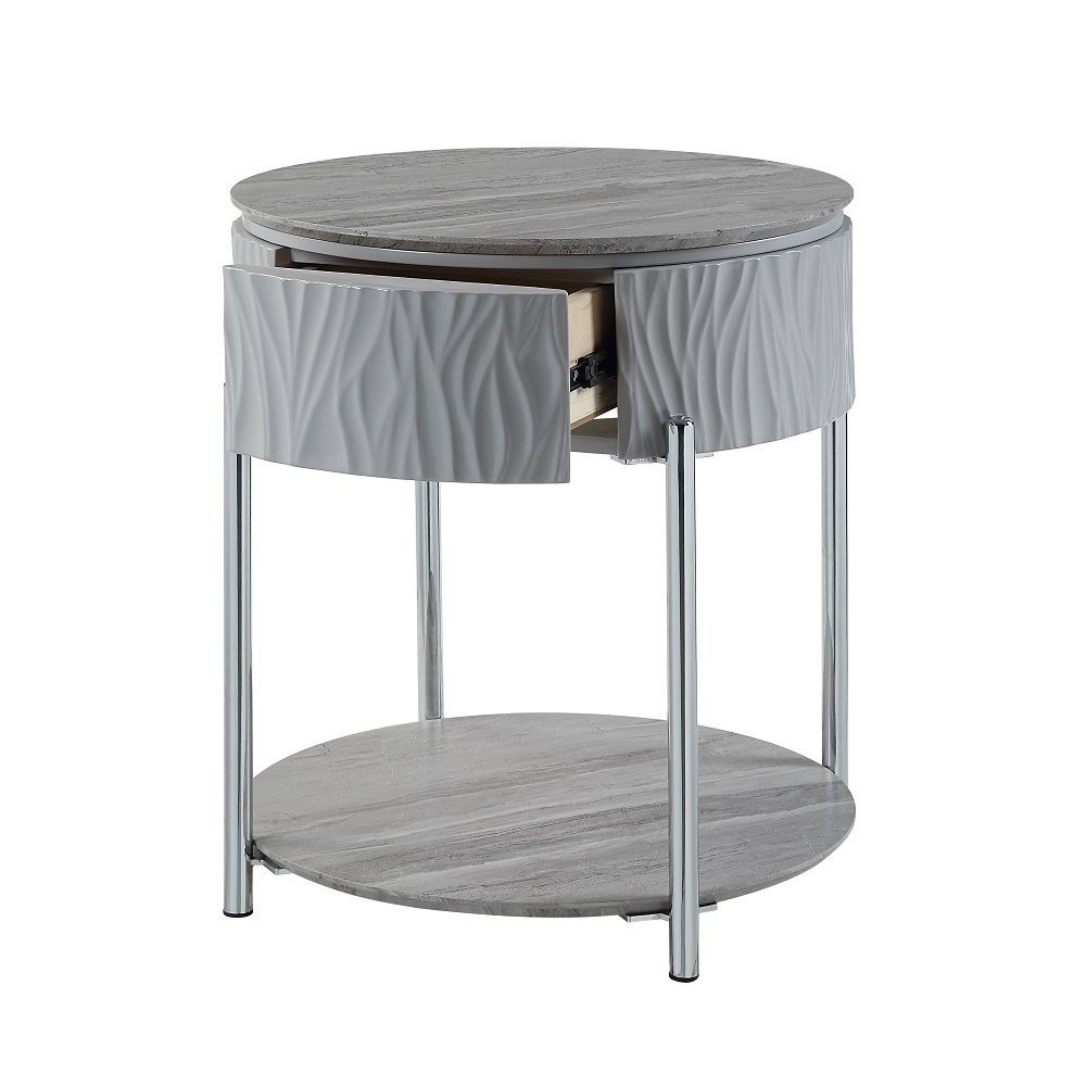 Nicola End Table With Drawer