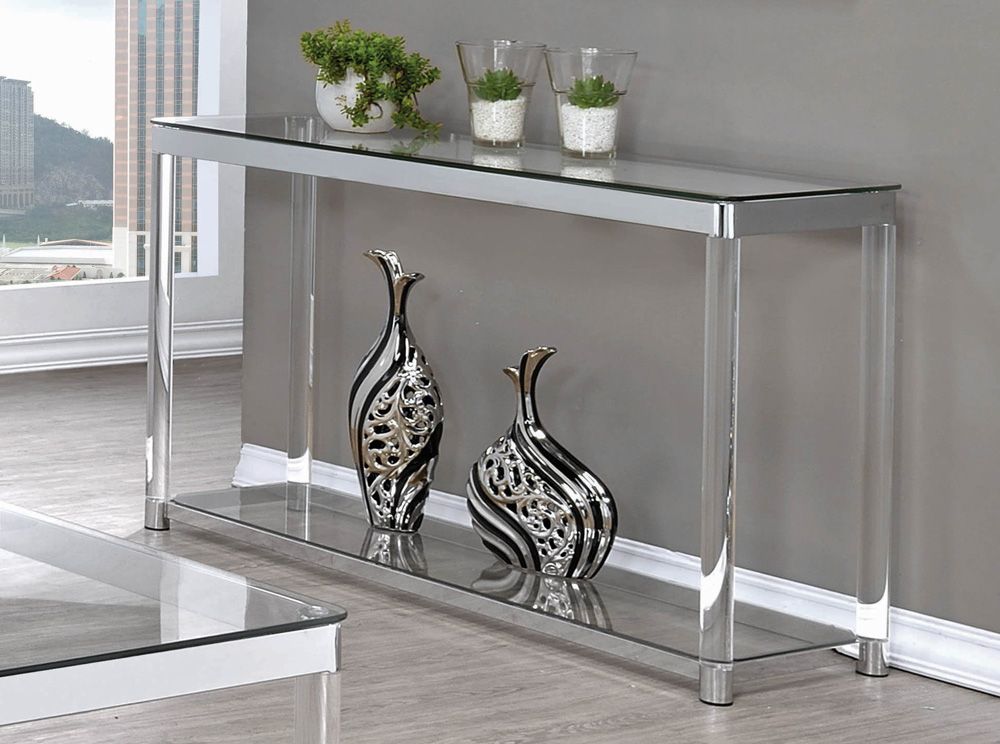 Nicson Modern Glass Sofa Table