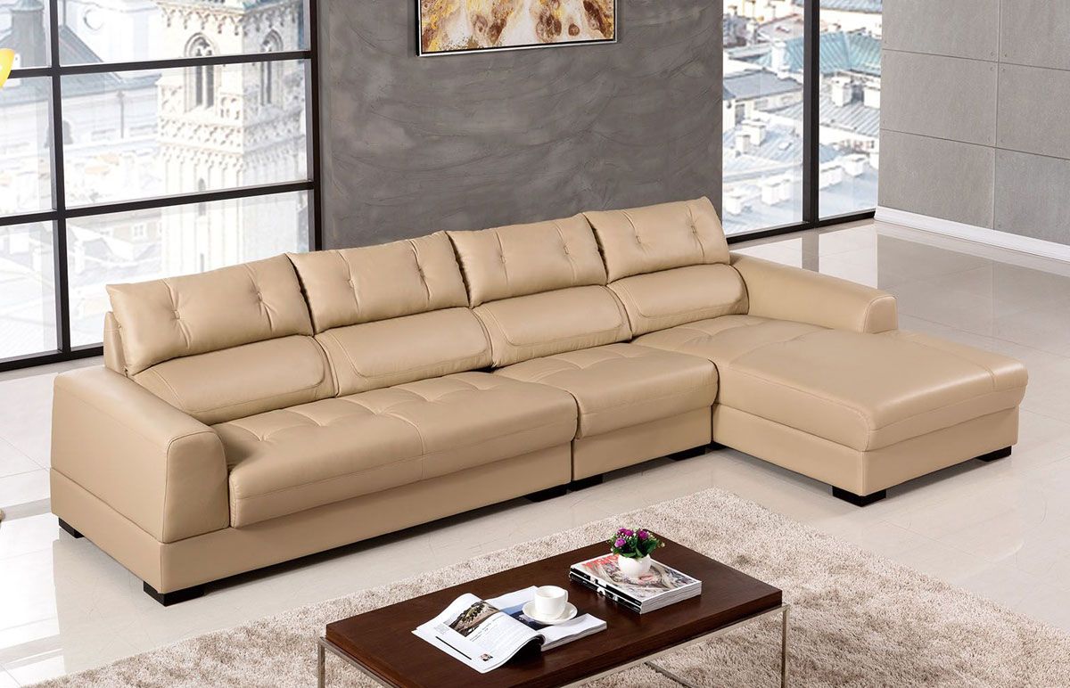 Nikita Leather Sectional Sofa Set