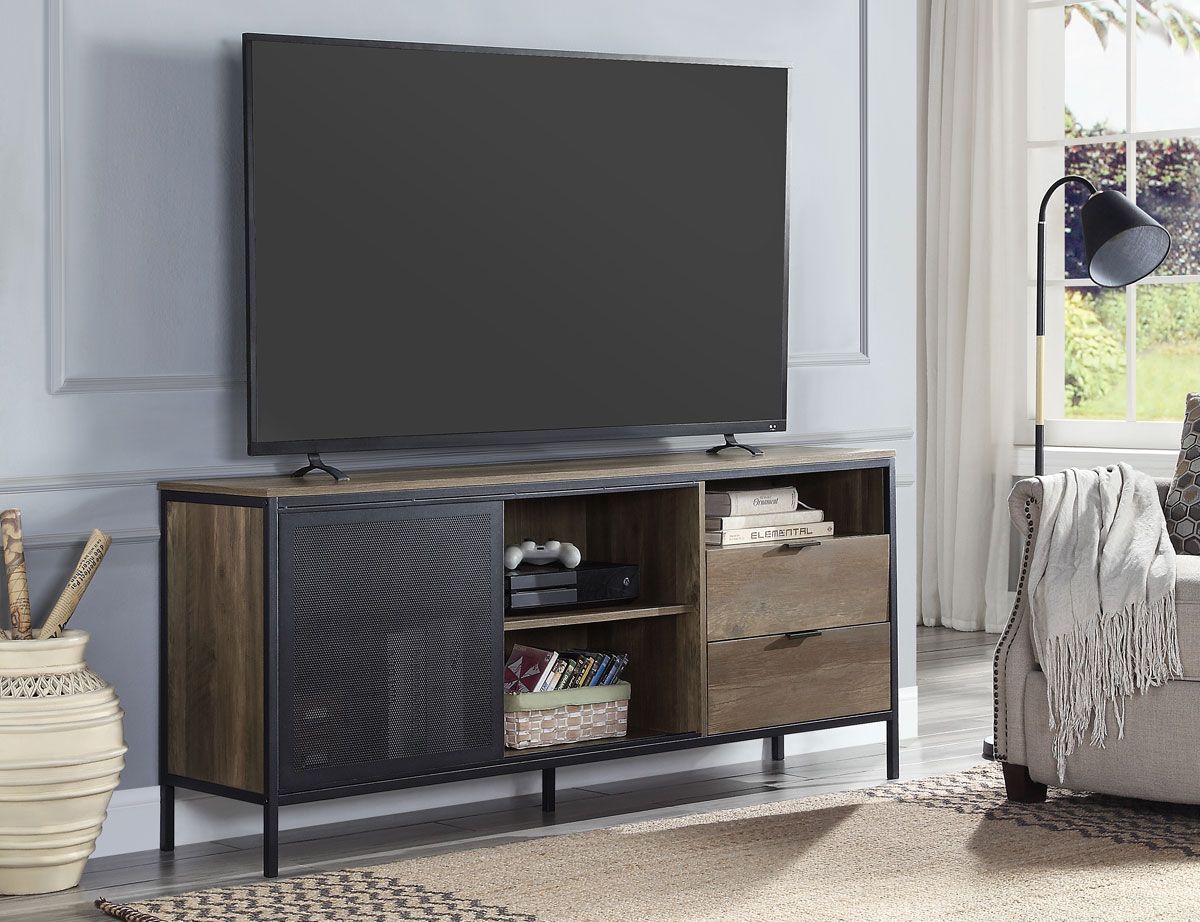 Nilson Rustic Finish TV Stand