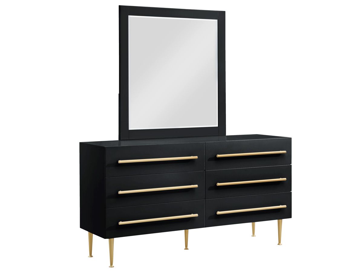 Nina Black Lacquer Dresser