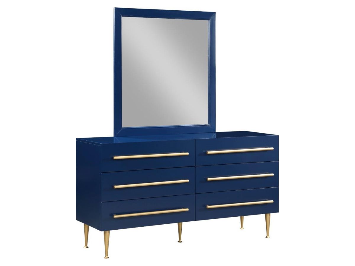 Nina Navy Blue Lacquer Dresser
