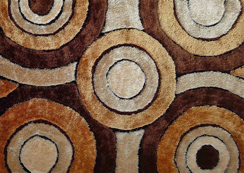 Contemporary Shag Rug 110 Brown