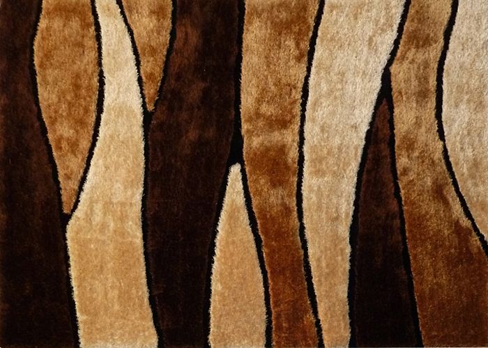 Modern Shag Rug 120 Brown