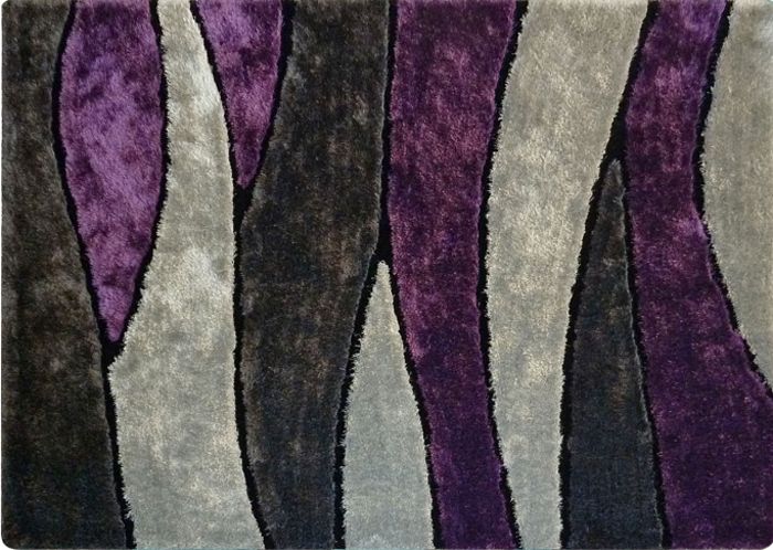 Modern Shag Rug 120 purple