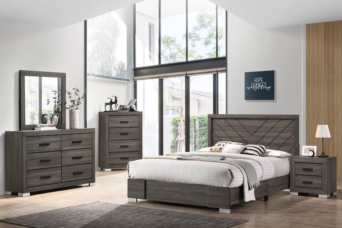 Norwood Rustic Grey Bedroom Furniture