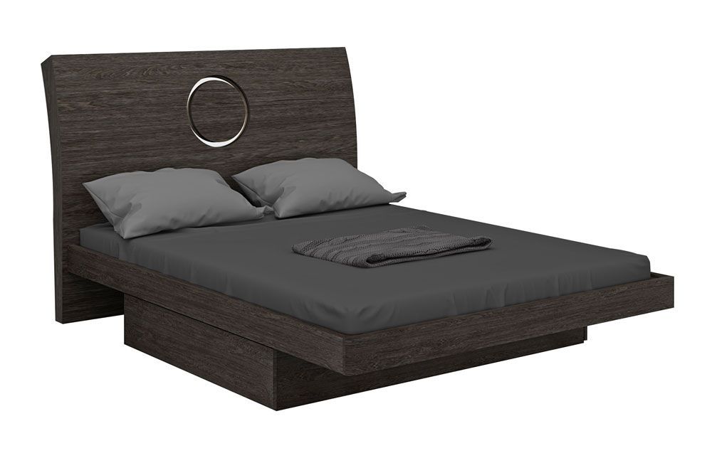 Octavia Grey Lacquer Bed