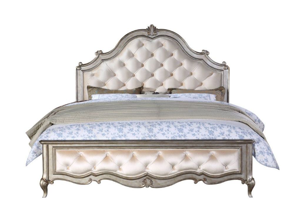 Oleta Champagne Finish Classic Bed