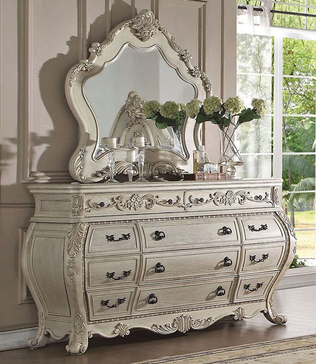 Opera Victorian Style Dresser With Mirror