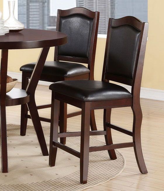 Ophelia Brown Counter Height Chair,Ophelia Modern Pub Table Set