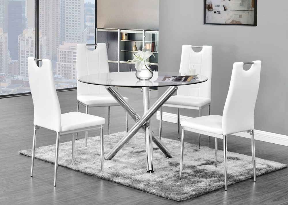 Oradell Table With White Chairs