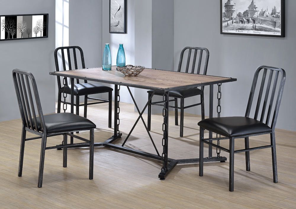 Pablo Industrial Style Dining Table Set
