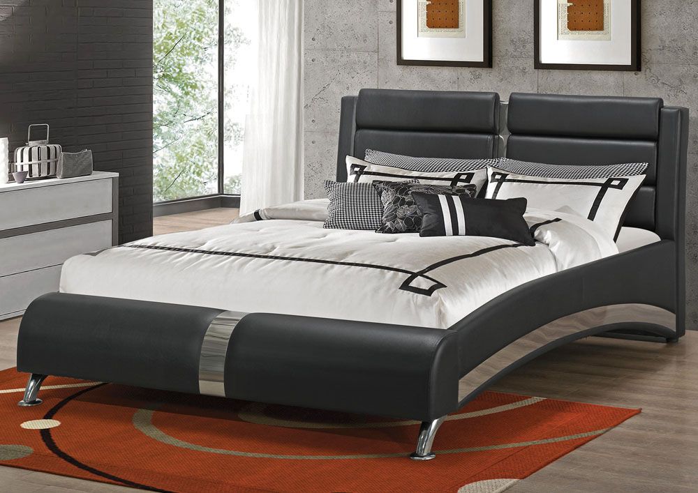 Palermo Black Platform Bed