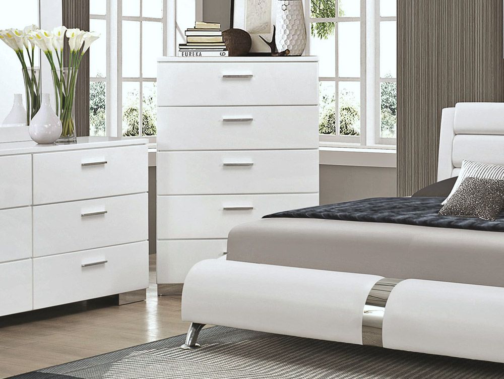 Palermo Modern White Finish Chest