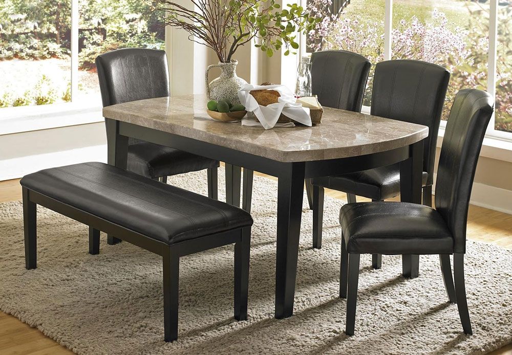 Parham Marble Top Dining Table Set