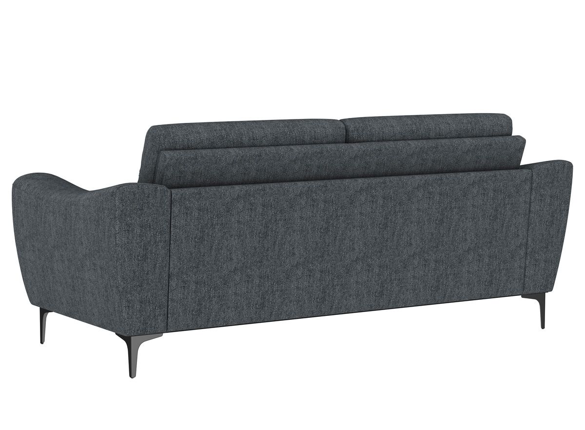 Paris Charcoal Fabric Sofa Back