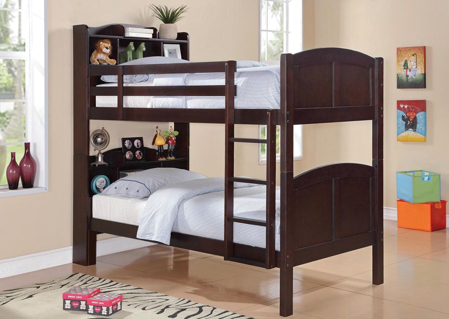 Parker Bookcase Headboard Bunk Bed
