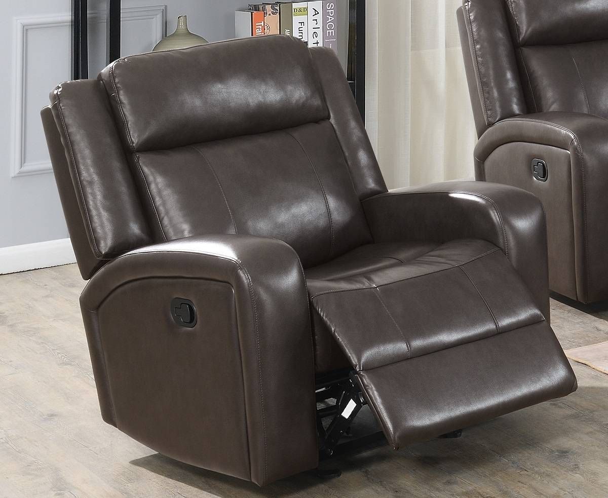 Pavilion Dark Brown Leather Recliner Chair
