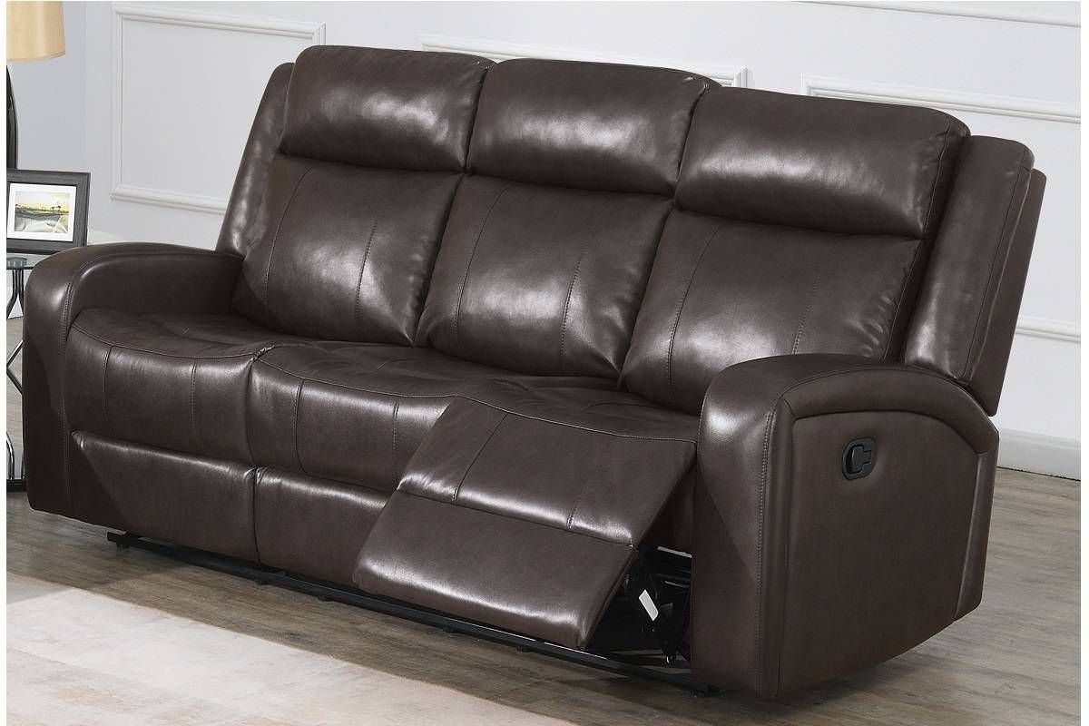 Pavilion Dark Brown Leather Recliner Sofa