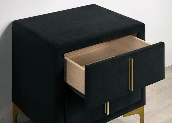 Pecos Black Night Stand