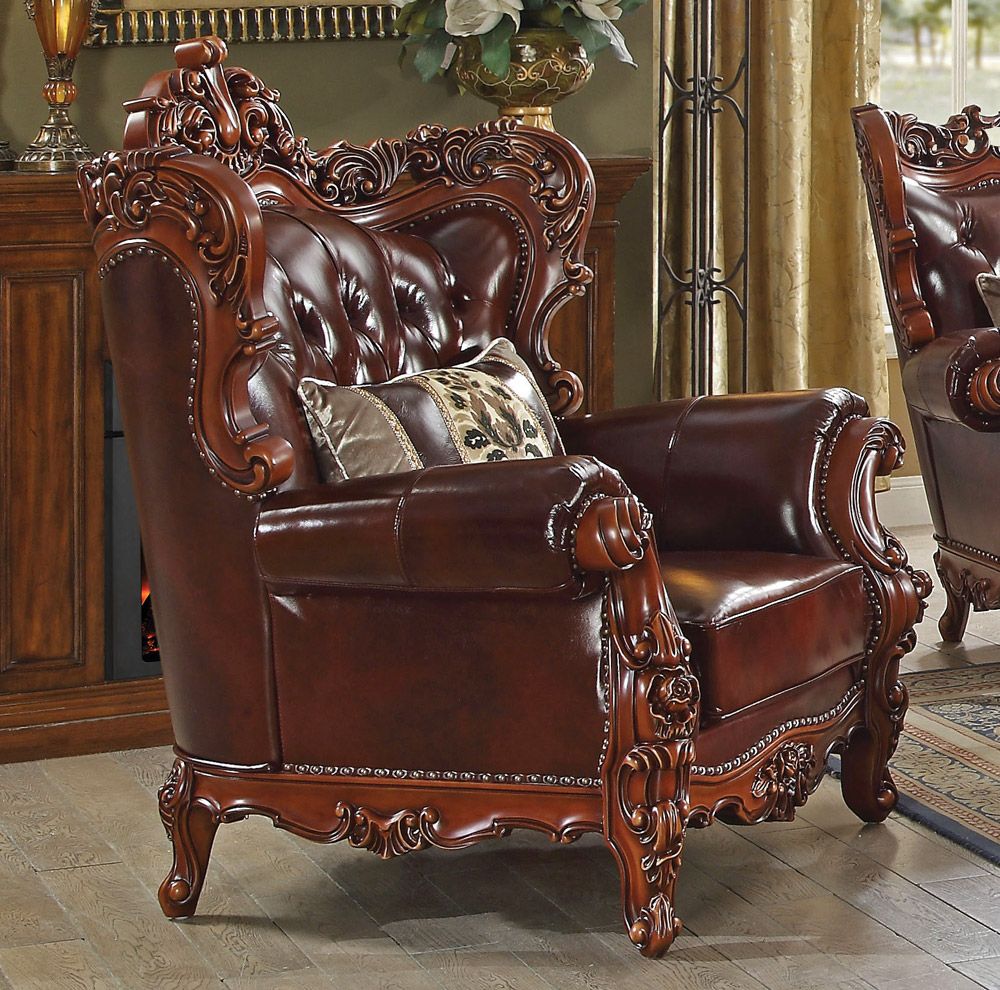 Pelton Traditional Top Grain Leather Chair