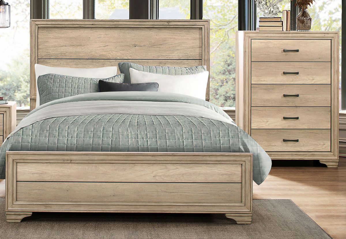 Pemton Rustic Finish Bed
