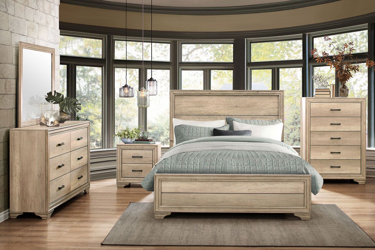 Pemton Rustic Finish Bedroom Furniture