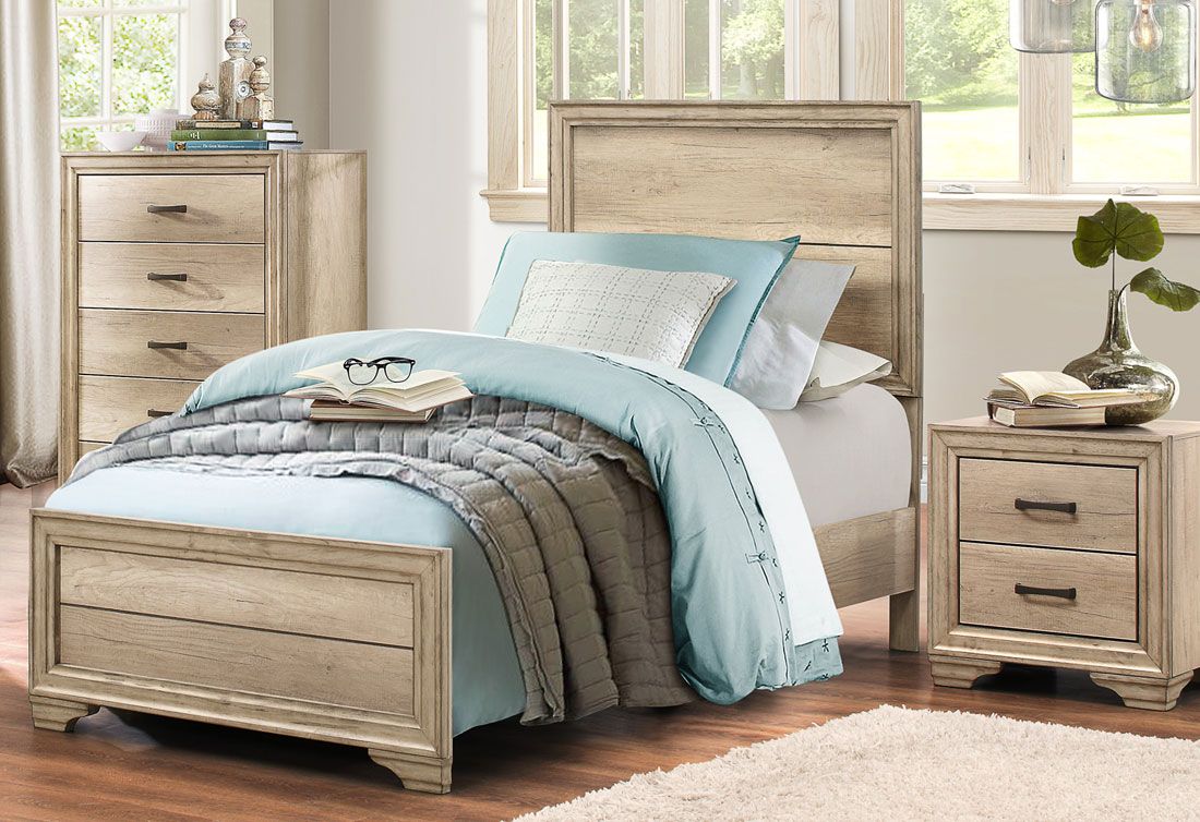 Pemton Youth Bed Rustic Natural Finish