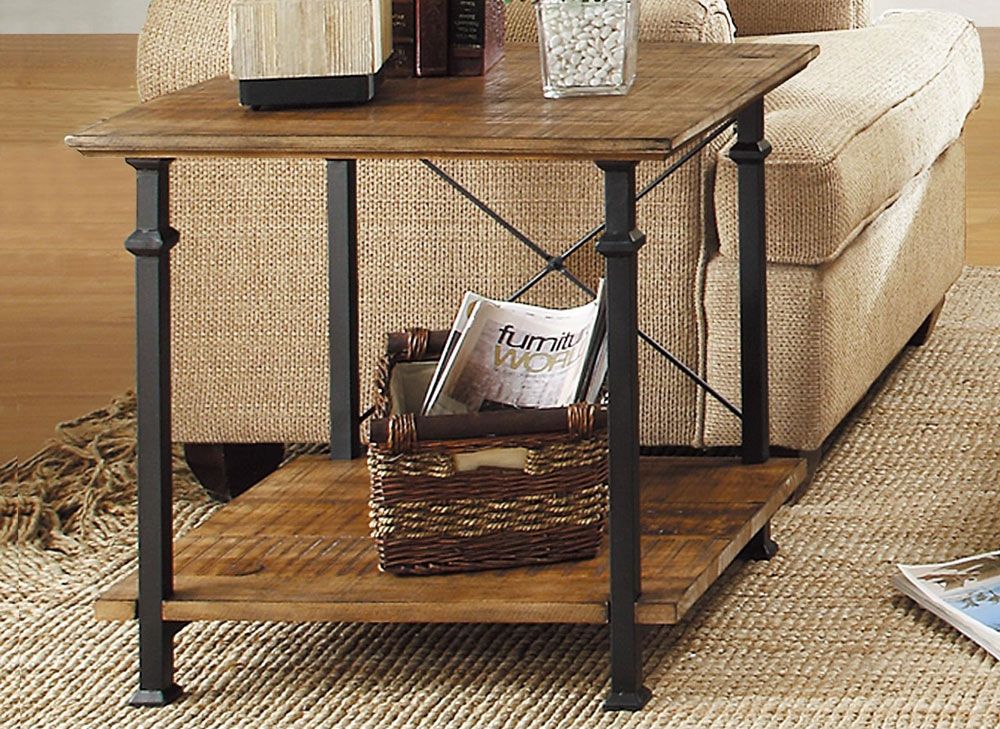 Penny Industrial End Table