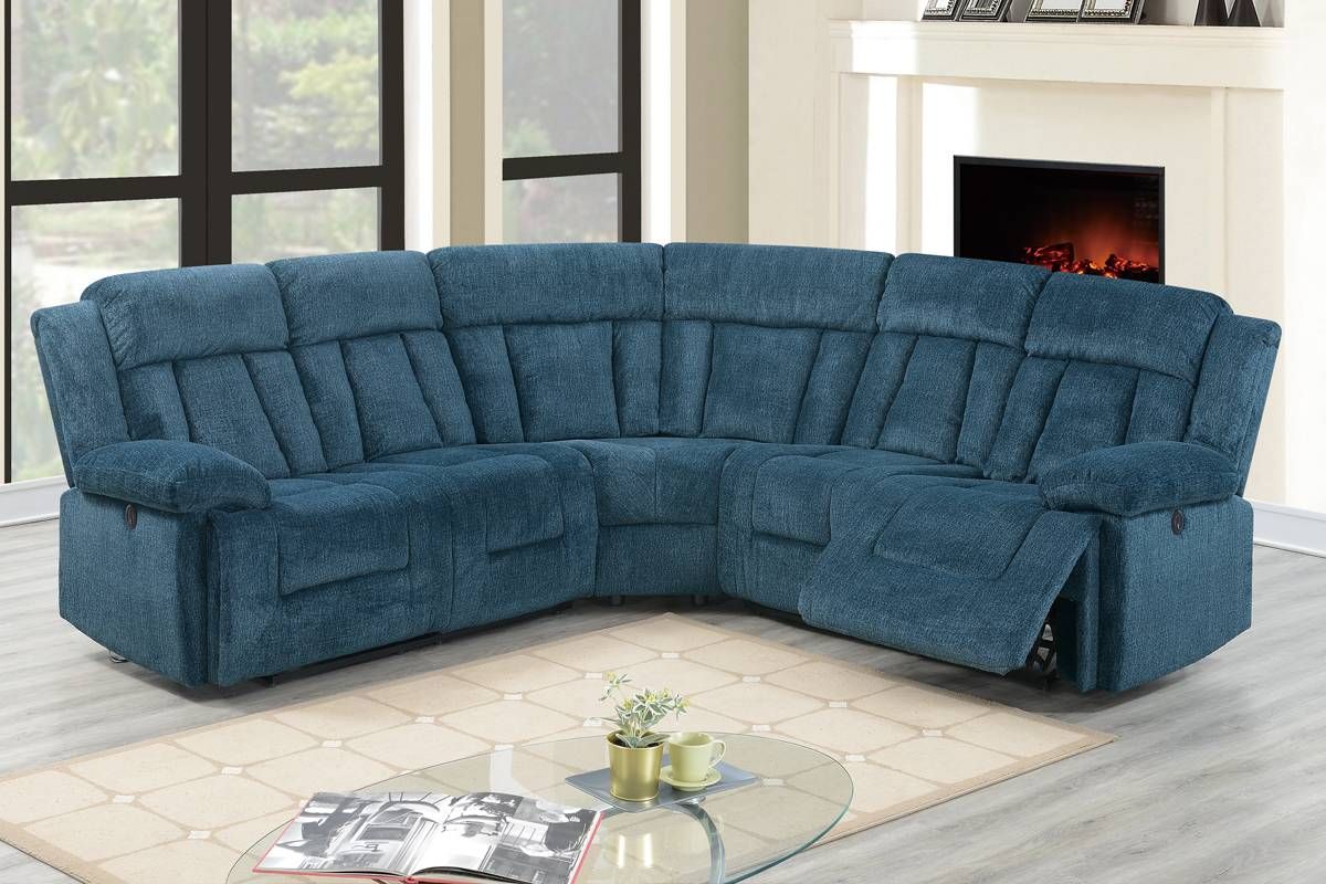 Peter Power Recliner Sectional Set