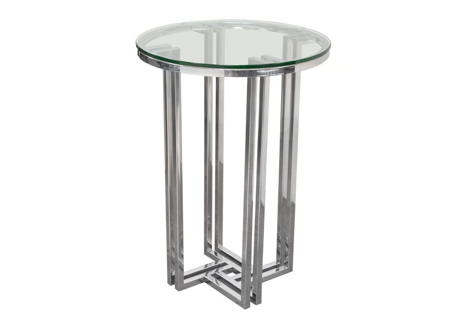 Piano Modern Round End Table
