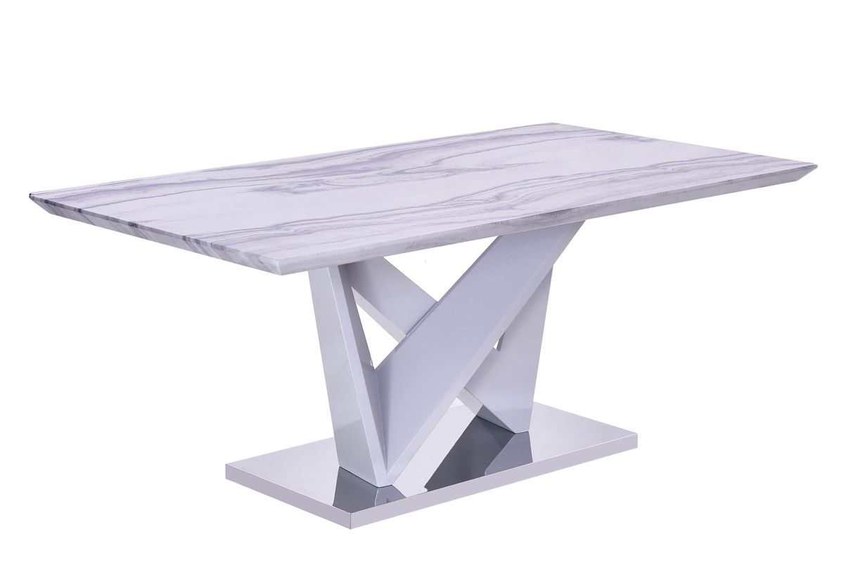 Piero Faux Marble Top Dining Table