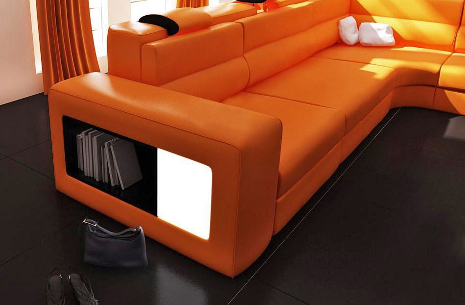 Polaris Sectional Side With Light and Shelf