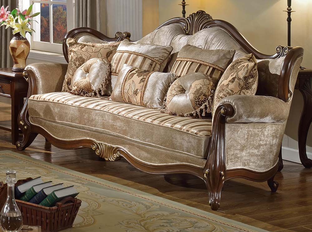 Eric Victorian Fabric Sofa