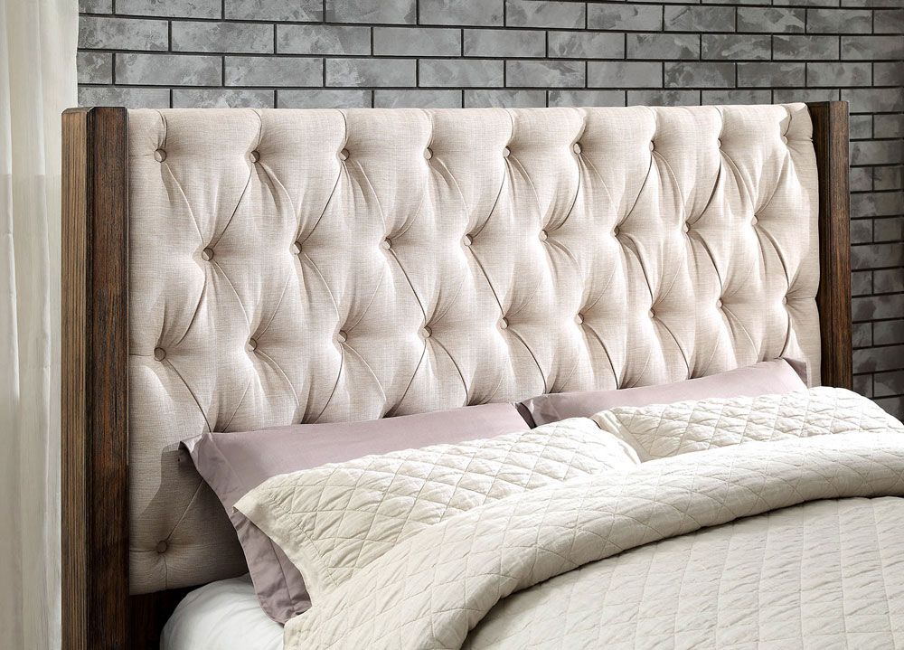 Preston Linen Fabric Tufted Headboard