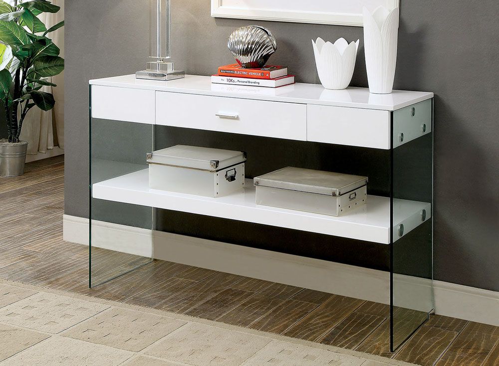 Preva White Lacquer Sofa Table,Preva White Lacquer Coffee Table