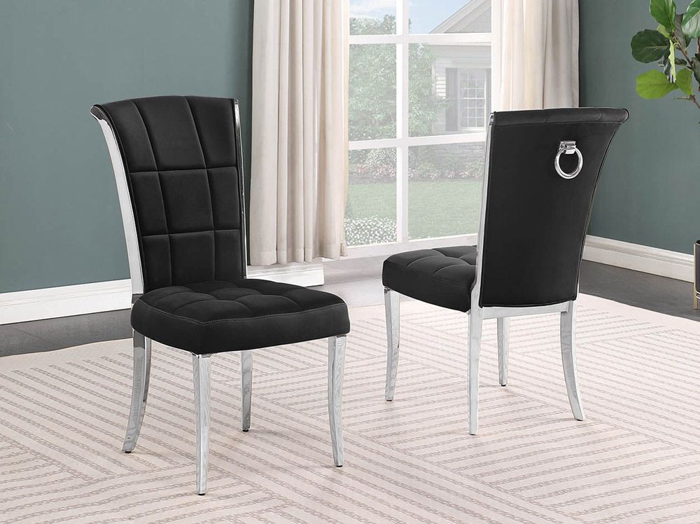 Proctor Black Velvet Dining Chairs