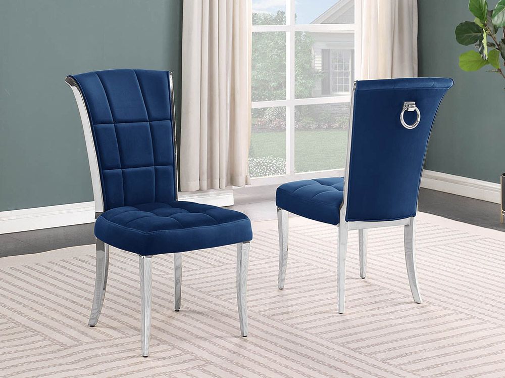 Proctor Navy Velvet Dining Chairs