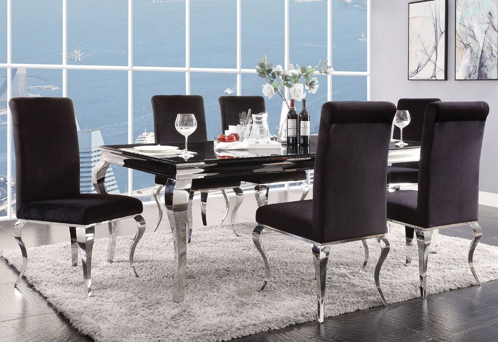 Provo Chrome Finish Dining Table