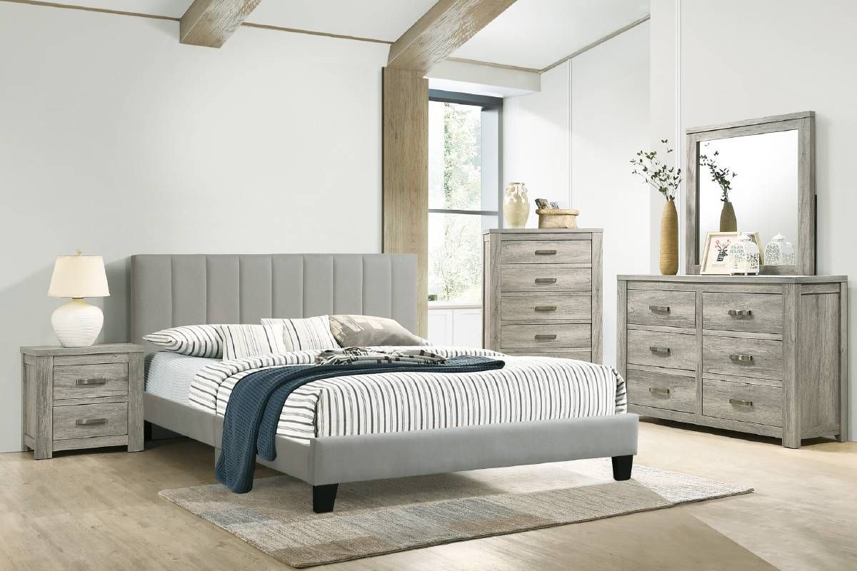 Quincy Upholstered Modern Bed