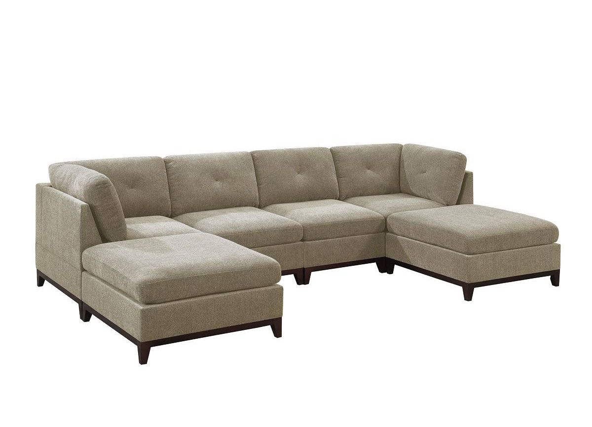 Quitaque Camel Chenille 6-Piece Sectional Set