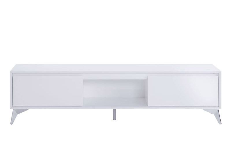 Rada White Lacquer TV Stand With