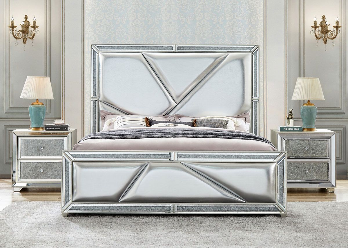 Radney Modern Mirrored Bed