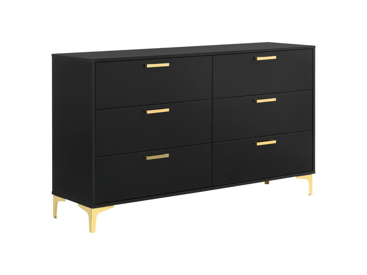 Raina Black Finish Dresser