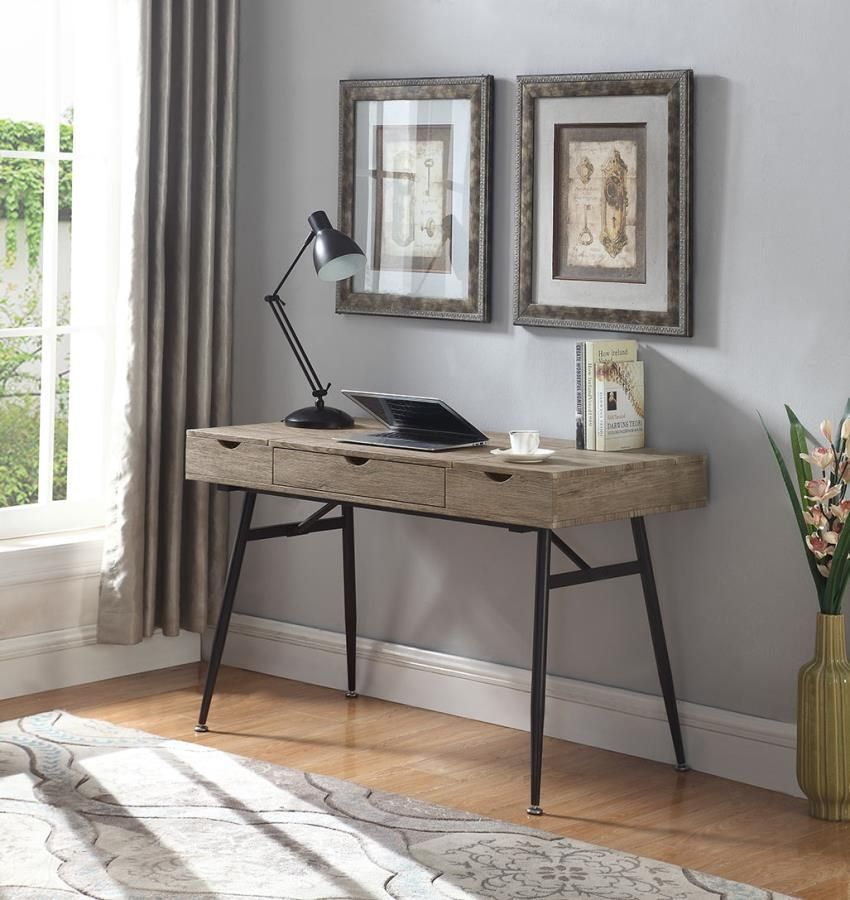 Raventown Writing Desk Rustic Driftwood