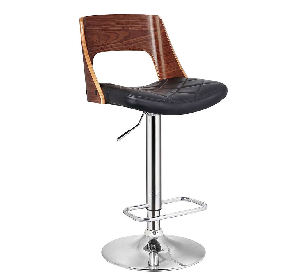 Rawley Bar Chair With Wood Accent