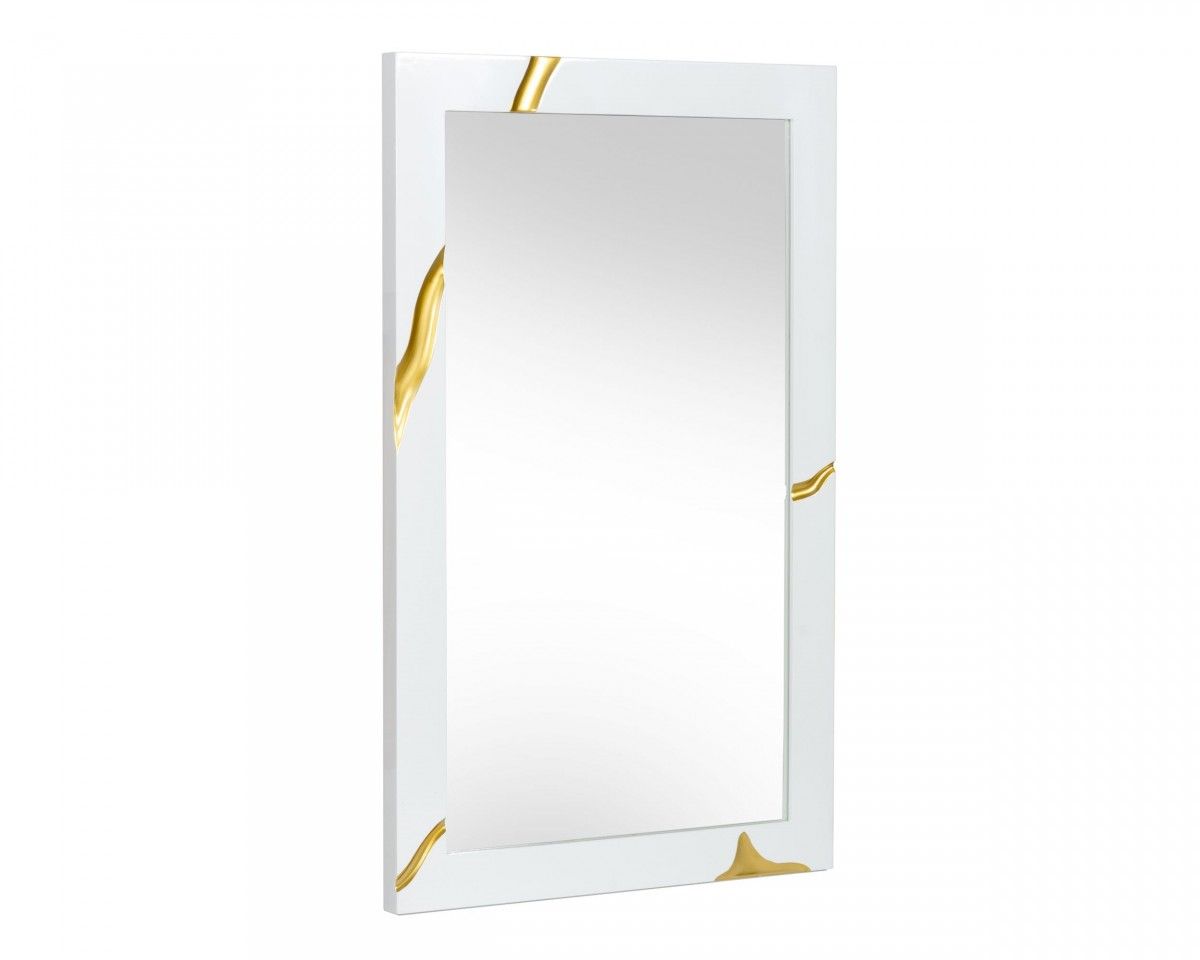 Rebeca White Lacquer Mirror