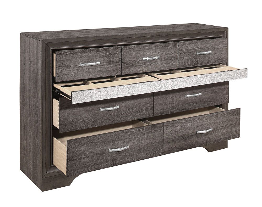 Redondo Rustic Grey Finish Dresser