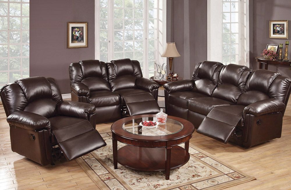 Reed Espresso Leather Motion Sofa