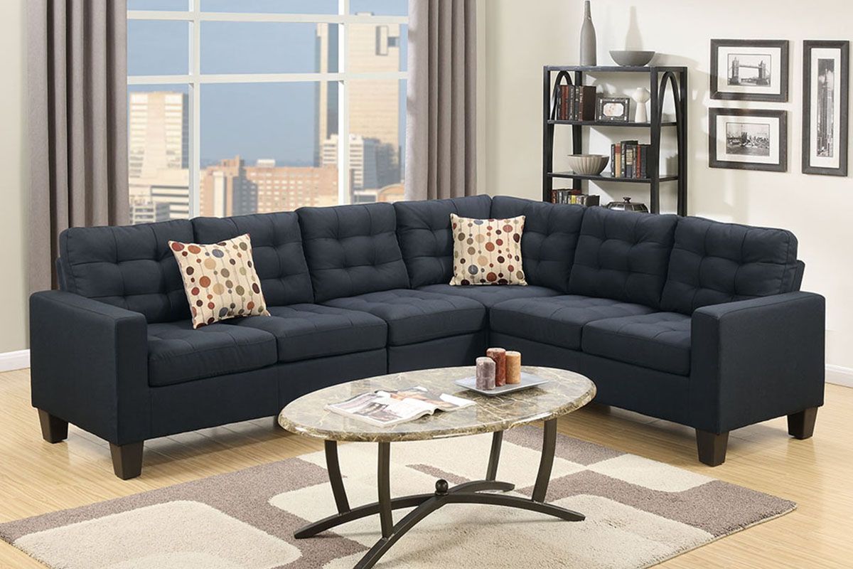 Reeve Tufted linen Sectional Sofa